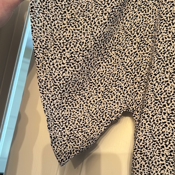 Black and Cream Women's Top, peplum - Picture 4 of 7